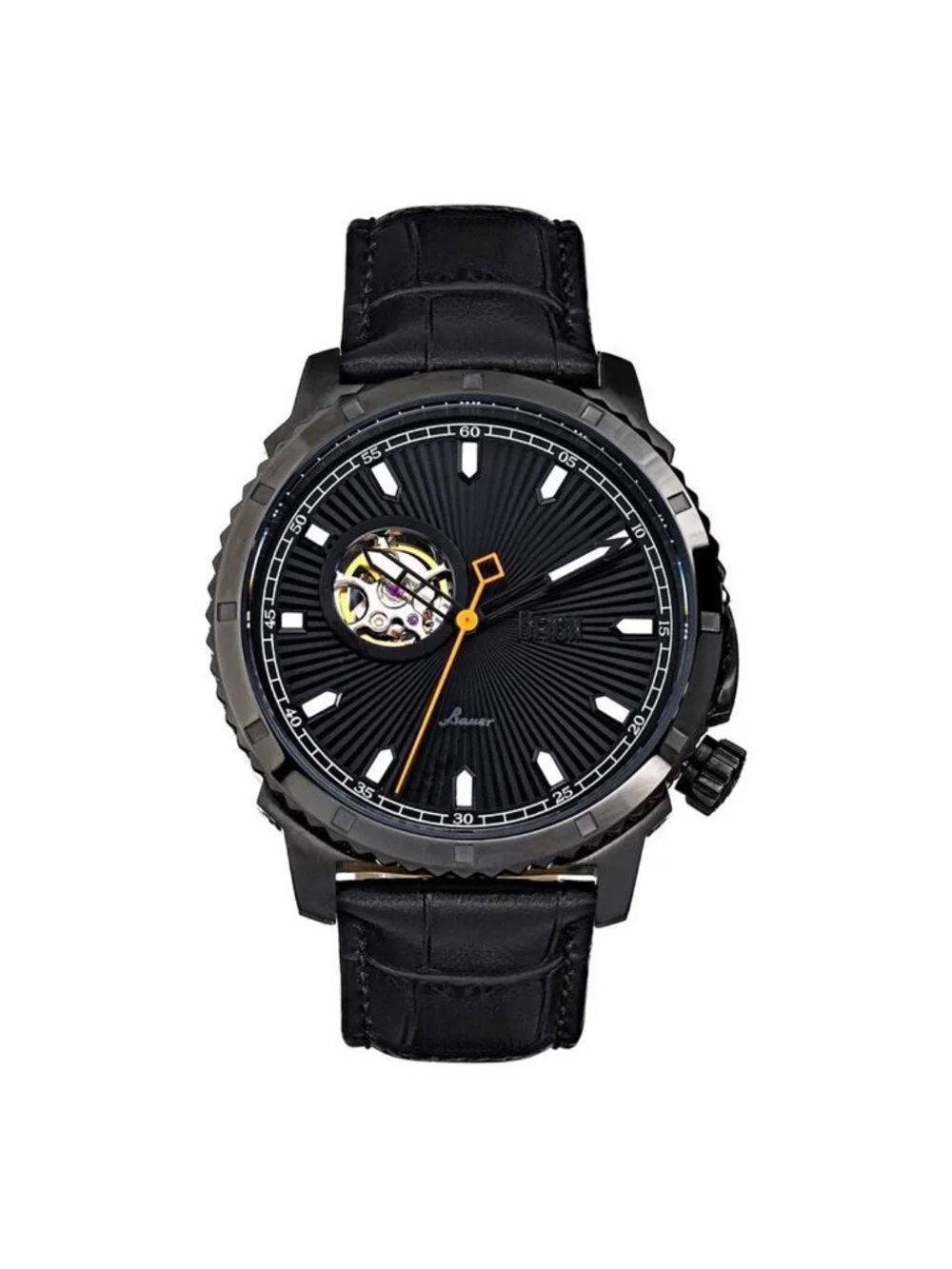 NWT Reign Bauer Automatic Black Dial Men's Watch